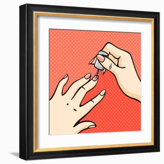 Manicure-Alena Kozlova-Framed Art Print