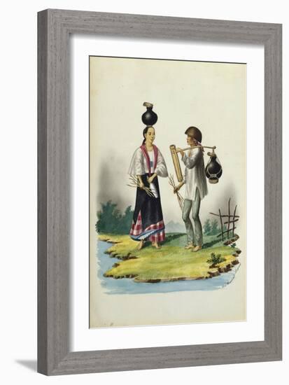 Manila and it's Environs: Milksellers-Jose Honorato Lozano-Framed Giclee Print