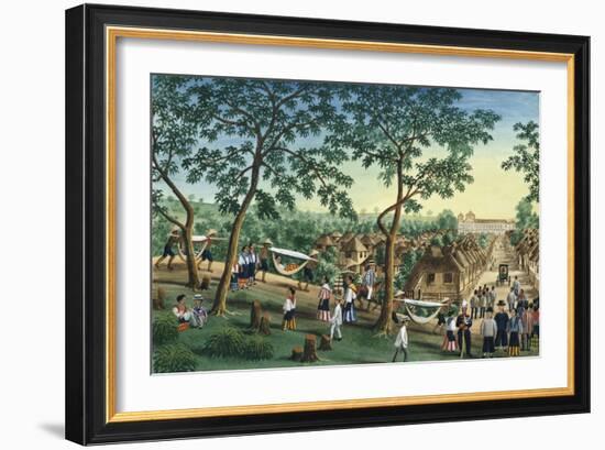 Manila and it's Environs: Outing to the Antipolo Fiesta-Jose Honorato Lozano-Framed Giclee Print