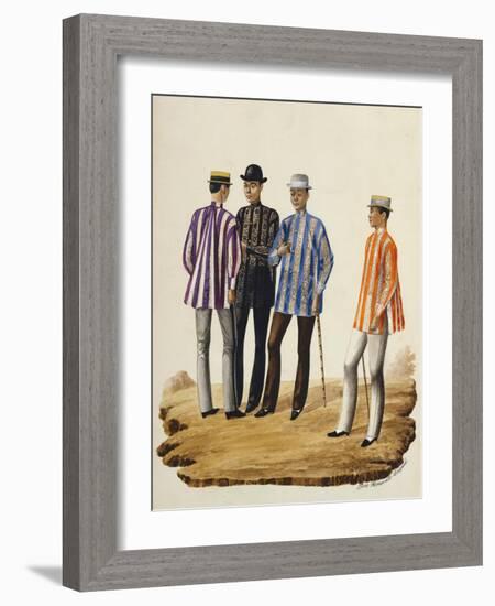 Manila and Its Environs: Mestizos Going to the Fiesta-Jose Honorato Lozano-Framed Giclee Print