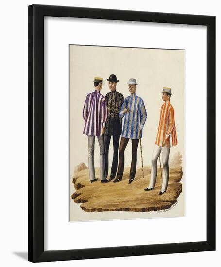 Manila and Its Environs: Mestizos Going to the Fiesta-Jose Honorato Lozano-Framed Giclee Print