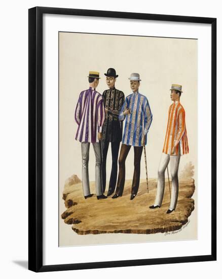 Manila and Its Environs: Mestizos Going to the Fiesta-Jose Honorato Lozano-Framed Giclee Print