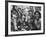 Manila Crowds Celebrate Philippines 15th Independence Anniversary During Douglas Macarthur's Visit-Grey Villet-Framed Photographic Print