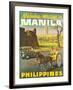 Manila Philippines - Mabuhay (Welcome)-Pacifica Island Art-Framed Giclee Print