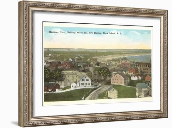 Manisses Hotel, Block Island, Rhode Island-null-Framed Art Print