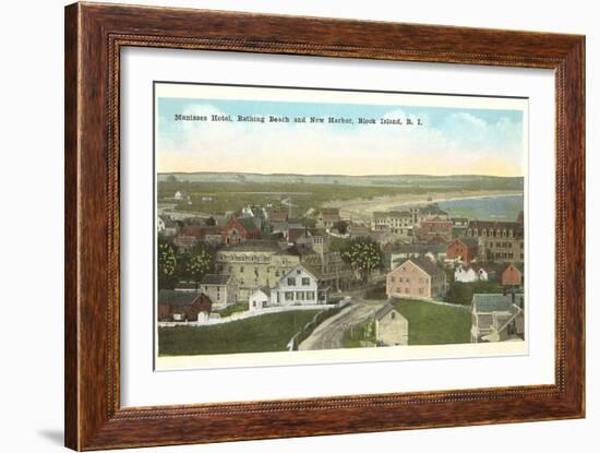 Manisses Hotel, Block Island, Rhode Island-null-Framed Art Print