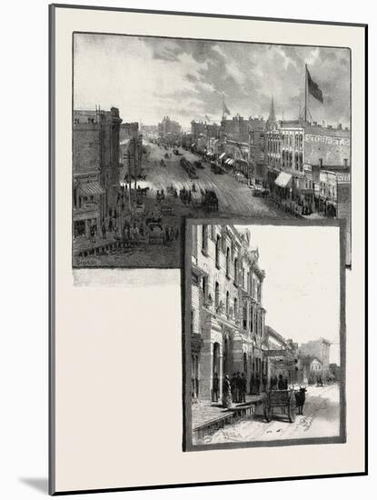 Manitoba, Main Street Winnipeg, Canada, Nineteenth Century-null-Mounted Giclee Print