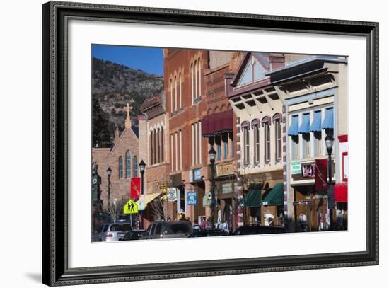 Manitou Avenue, Manitou Springs, Colorado, USA-Walter Bibikow-Framed Photographic Print