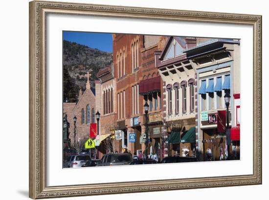 Manitou Avenue, Manitou Springs, Colorado, USA-Walter Bibikow-Framed Photographic Print