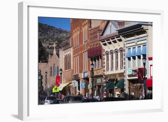 Manitou Avenue, Manitou Springs, Colorado, USA-Walter Bibikow-Framed Photographic Print