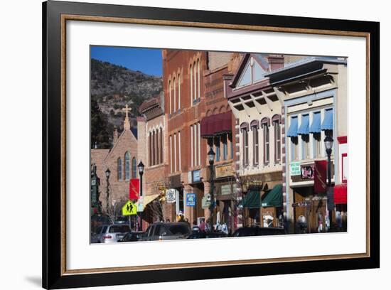 Manitou Avenue, Manitou Springs, Colorado, USA-Walter Bibikow-Framed Photographic Print