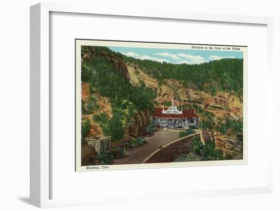 Manitou Springs, Colorado, View of the Cave of the Winds Entrance-Lantern Press-Framed Art Print