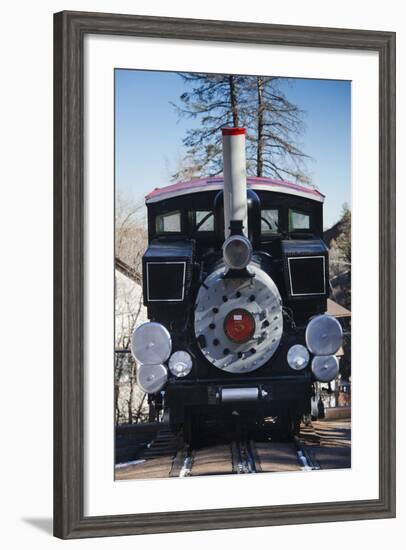 Manitou Springs, Pikes Peak Cog Railway, Locomotive Train, Colorado, USA-Walter Bibikow-Framed Photographic Print