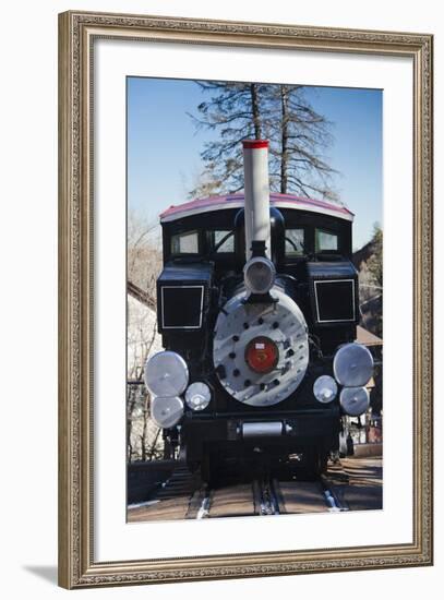 Manitou Springs, Pikes Peak Cog Railway, Locomotive Train, Colorado, USA-Walter Bibikow-Framed Photographic Print