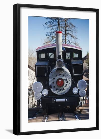 Manitou Springs, Pikes Peak Cog Railway, Locomotive Train, Colorado, USA-Walter Bibikow-Framed Photographic Print