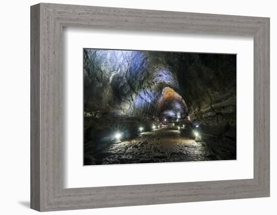 Manjanggul Longest Lava Tube System in the World on the Island of Jejudo-Michael-Framed Photographic Print