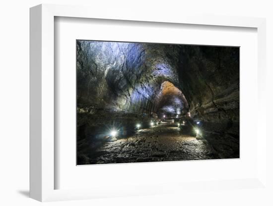 Manjanggul Longest Lava Tube System in the World on the Island of Jejudo-Michael-Framed Photographic Print