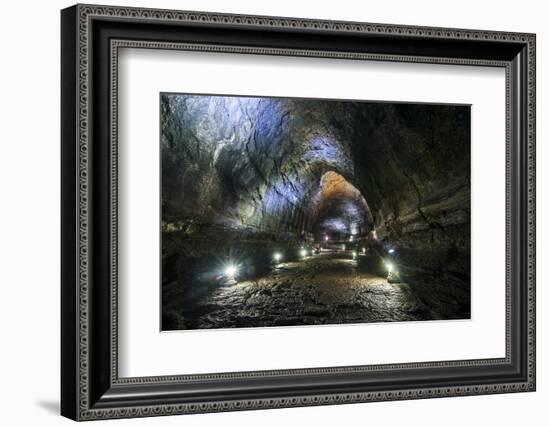 Manjanggul Longest Lava Tube System in the World on the Island of Jejudo-Michael-Framed Photographic Print