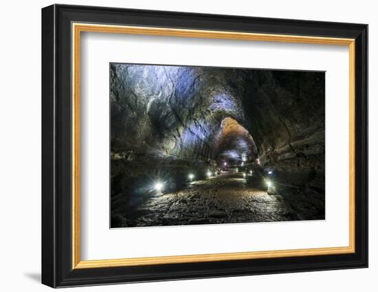 Manjanggul Longest Lava Tube System in the World on the Island of Jejudo-Michael-Framed Photographic Print