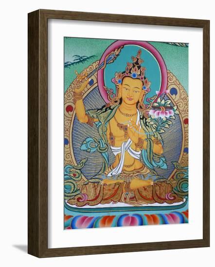 Manjushri, Divinity of Knowledge, Kopan Monastery, Kathmandu, Nepal, Asia-Godong-Framed Photographic Print