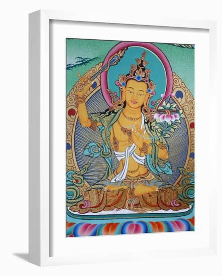 Manjushri, Divinity of Knowledge, Kopan Monastery, Kathmandu, Nepal, Asia-Godong-Framed Photographic Print