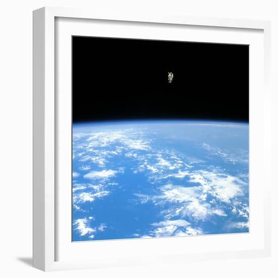 Manned Maneuvring Unit Space Walk, 1984-null-Framed Premium Photographic Print