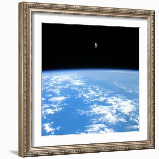 Manned Maneuvring Unit Space Walk, 1984-null-Framed Photographic Print