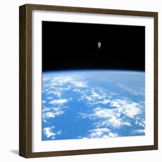 Manned Maneuvring Unit Space Walk, 1984-null-Framed Photographic Print