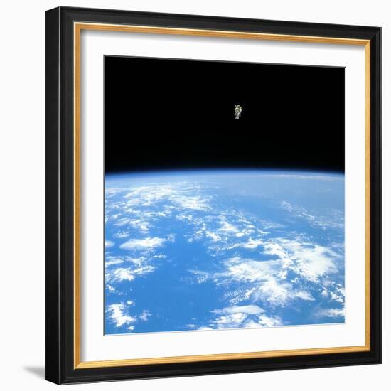 Manned Maneuvring Unit Space Walk, 1984-null-Framed Photographic Print