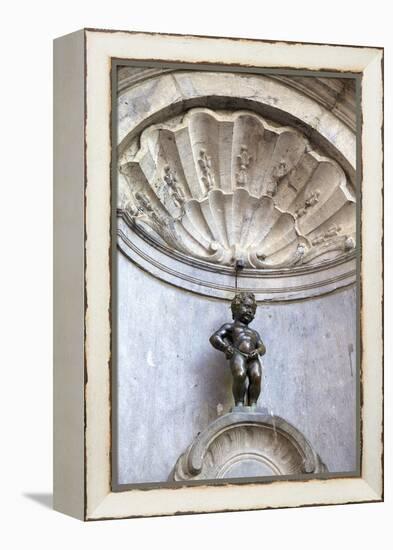 Mannekin Pis, Brussels, Belgium, Europe-Neil Farrin-Framed Premier Image Canvas