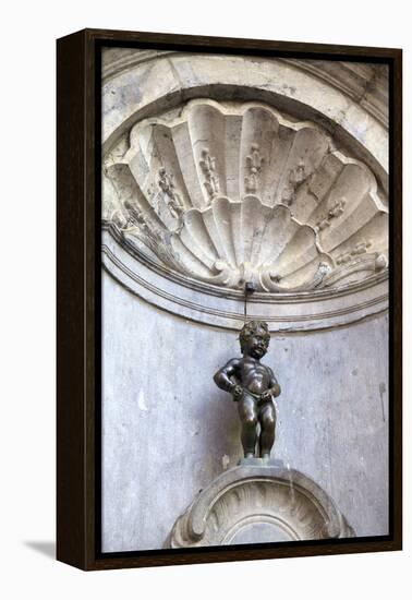 Mannekin Pis, Brussels, Belgium, Europe-Neil Farrin-Framed Premier Image Canvas