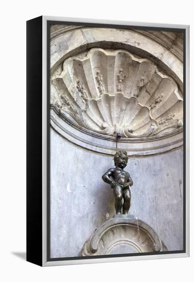 Mannekin Pis, Brussels, Belgium, Europe-Neil Farrin-Framed Premier Image Canvas