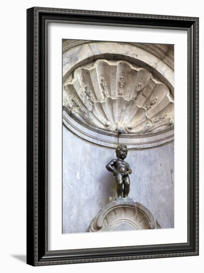 Mannekin Pis, Brussels, Belgium, Europe-Neil Farrin-Framed Photographic Print