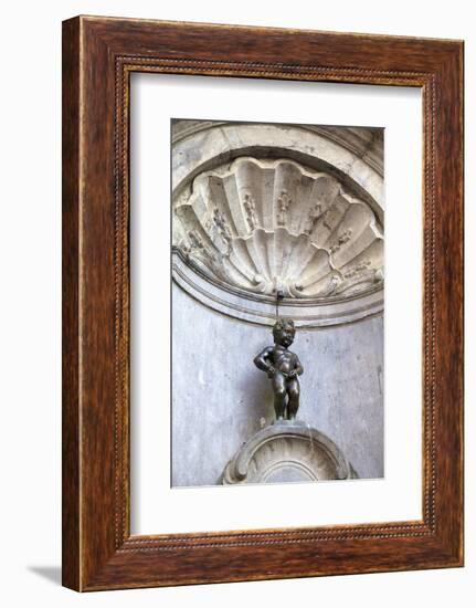 Mannekin Pis, Brussels, Belgium, Europe-Neil Farrin-Framed Photographic Print