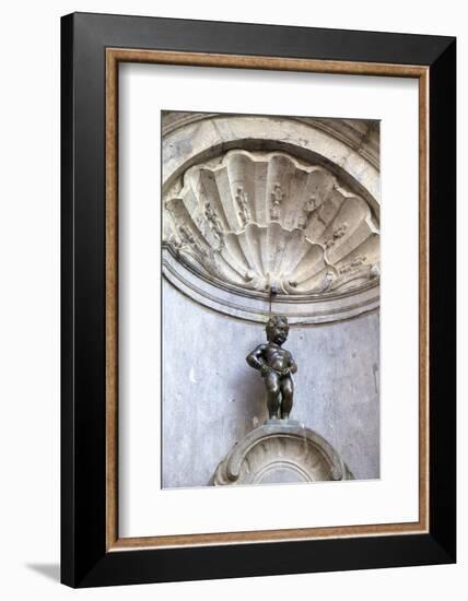 Mannekin Pis, Brussels, Belgium, Europe-Neil Farrin-Framed Photographic Print