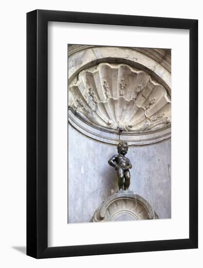 Mannekin Pis, Brussels, Belgium, Europe-Neil Farrin-Framed Photographic Print