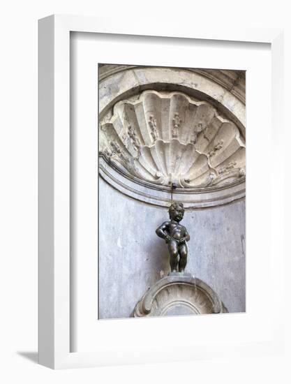 Mannekin Pis, Brussels, Belgium, Europe-Neil Farrin-Framed Photographic Print