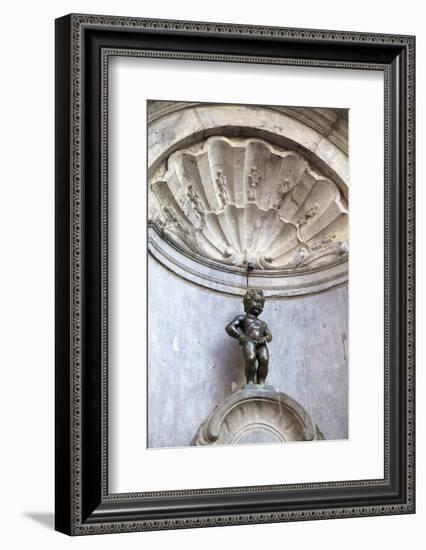 Mannekin Pis, Brussels, Belgium, Europe-Neil Farrin-Framed Photographic Print