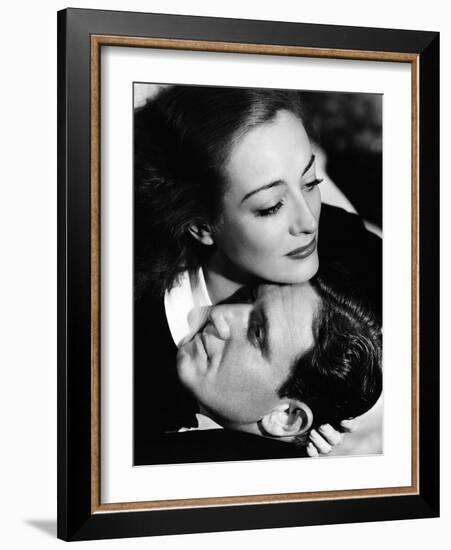 MANNEQU 1938 directed by FRANK BORZAGE Spencer Tracy and Joan Crawford (b/w photo)-null-Framed Photo