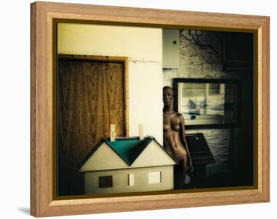 Mannequin at Home-Clive Nolan-Framed Premier Image Canvas