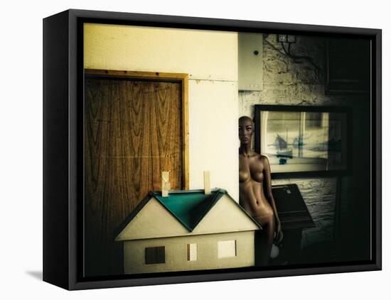 Mannequin at Home-Clive Nolan-Framed Premier Image Canvas