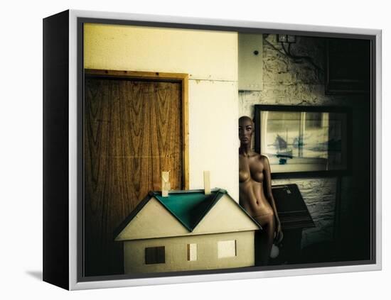 Mannequin at Home-Clive Nolan-Framed Premier Image Canvas