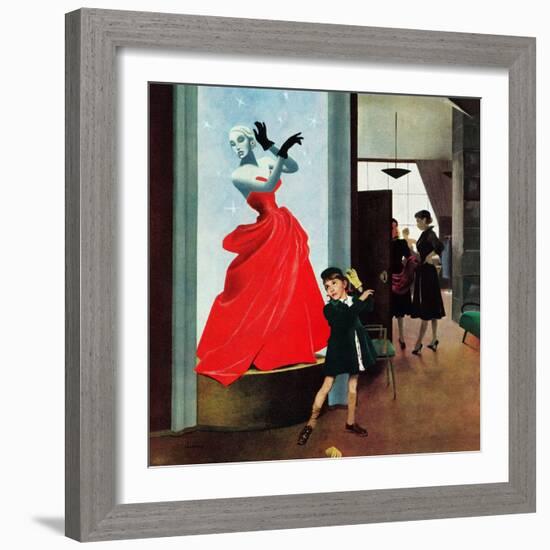 "Mannequin", March 1, 1952-George Hughes-Framed Giclee Print