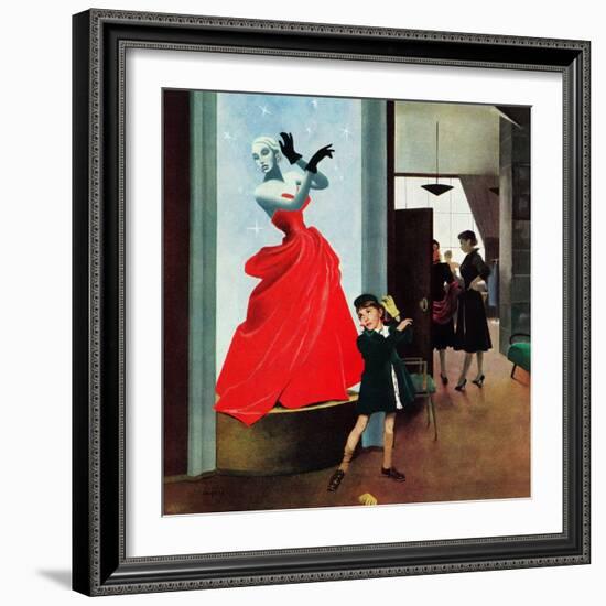 "Mannequin", March 1, 1952-George Hughes-Framed Giclee Print