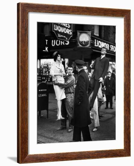 Mannequins of President John F. Kennedy and His Wife-Yale Joel-Framed Premium Photographic Print