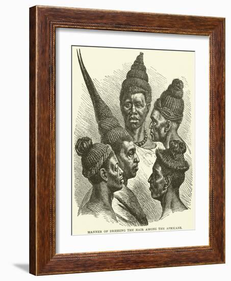 Manner of Dressing the Hair Among the Africans-null-Framed Giclee Print