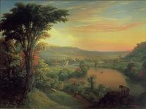 View of the Mohawk Near Little Falls, 1854-Mannevillette Elihu Dearing Brown-Giclee Print