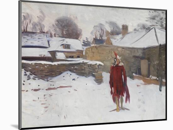 Mannikin in the Snow, C.1891-93-John Singer Sargent-Mounted Giclee Print