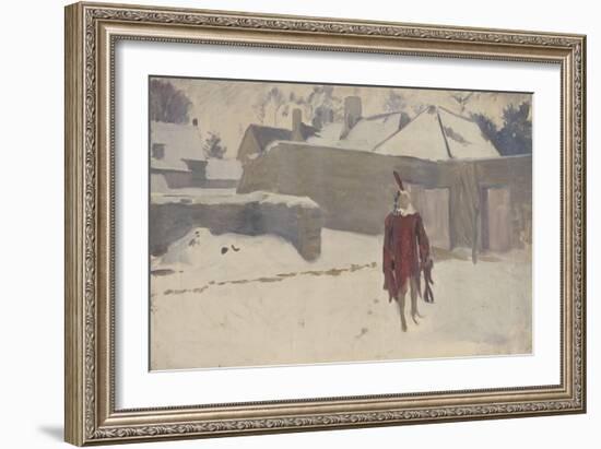 Mannikin in the Snow, c.1893-5-John Singer Sargent-Framed Giclee Print