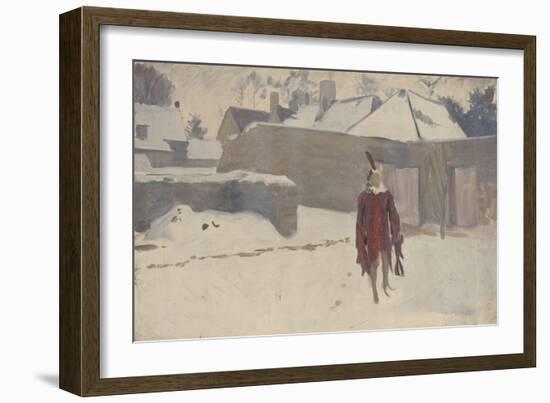 Mannikin in the Snow, c.1893-5-John Singer Sargent-Framed Giclee Print